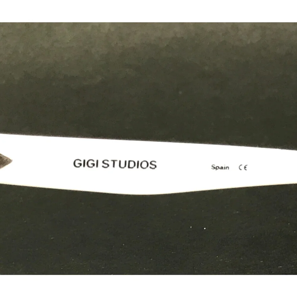 Gigi Studios Eyeglasses Frame EXTREME 6878/1 1501 White Black Full Rim 52-17-140